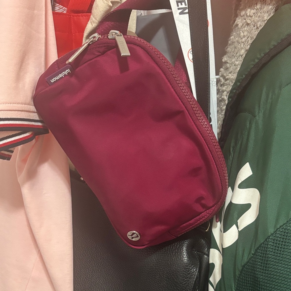 Lululemon Athletica Maroon Crossbody Bag
